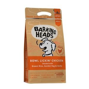 Barking Heads BOWL LICKIN chicken - 18kg + mikroplyšová zelená deka