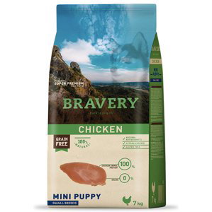 Bravery dog PUPPY mini CHICKEN - 2 x 7kg