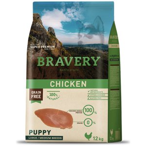 Bravery dog PUPPY large/medium CHICKEN - 400g