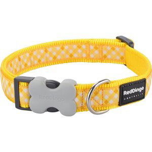 Obojek RD GINGHAM YELLOW - 1,5/24-36cm