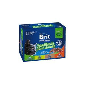 BRIT cat kapsa 12x100g STERILISED