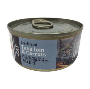 Bravery cat  konzerva STERILISED TUNA loin/carrot jelly salmon - 70g