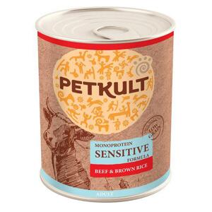 Petkult  dog konz. SENSITIVE 800g - Hovězí  - 12ks multipack