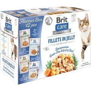 Brit Care  cat kapsa  Fillets in Jelly Flavour Box - 12x85g