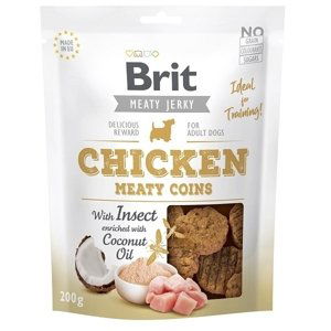 BRIT meaty jerky  CHICKEN meaty coins - 200g