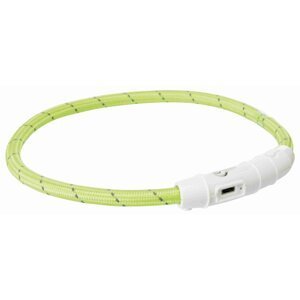 Svítící kroužek USB na krk - 1ks -  zelená  velikost  L-XL