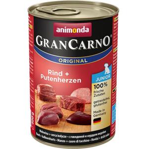 ANIMONDA dog konzerva Gran Carno Junior hovězí/krůtí srdce - 400g