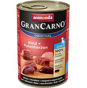 ANIMONDA dog konzerva Gran Carno Junior hovězí/krůtí srdce - 800g