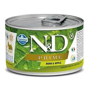 N&D dog PRIME konz. ADULT MINI boar/apple - 140g