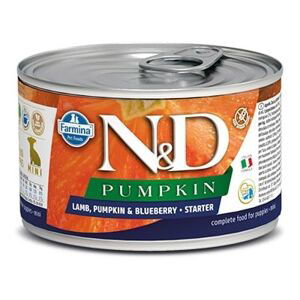 N&D dog GF PUMPKIN konz. STARTER MINI lamb/blueberry - 140g