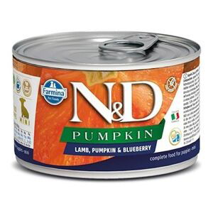 N&D dog GF PUMPKIN konz. PUPPY MINI lamb/blueberry - 140g