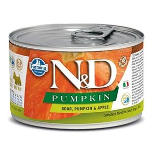 N&D dog GF PUMPKIN konz. ADULT MINI boar/apple - 140g