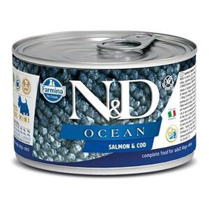 N&D dog OCEAN konz. ADULT MINI salmon/codfish - 140g