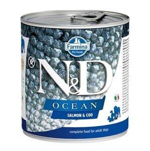 N&D dog OCEAN konz. ADULT salmon/codfish - 285g