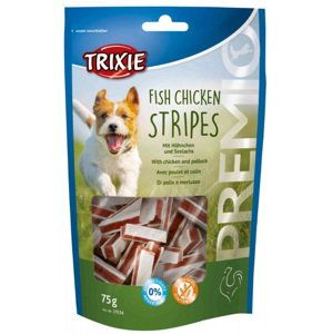 Pochoutka dog PREMIO FISH CHICKEN STRIPES (trixie) - 75g