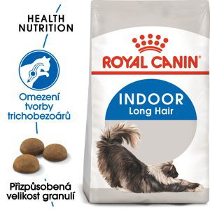 Royal Canin INDOOR LONGHAIR -  granule pro kočky žijící uvnitř a zdravou srst - 10kg
