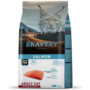 Bravery cat STERILIZED salmon - 2 x 7kg