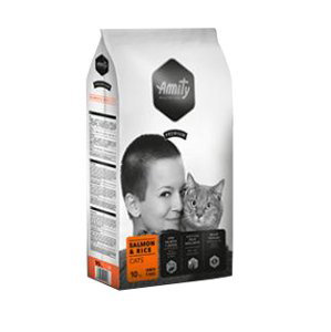 Amity premium cat SALMON/rice - granule pro dospělé kočky - 1,5kg