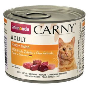ANIMONDA cat konzerva CARNY hovězí/kuře - 200g