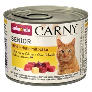 ANIMONDA cat konzerva CARNY SENIOR hovězí/kuře/sýr  - 200g