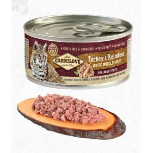 CARNILOVE cat konz. ADULT TURKEY/reindeer - 100g