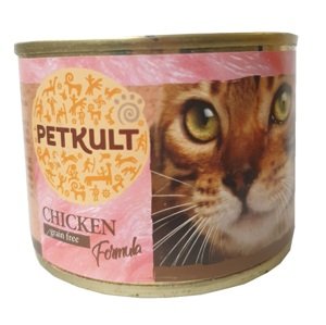 Petkult  cat konz. KUŘECÍ - 185g (10 + 2 gratis)