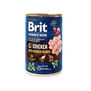 BRIT dog Premium by Nature CHICKEN with HEARTS - 800g