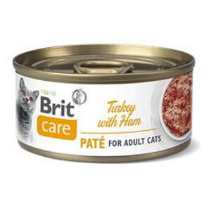 BRIT CARE cat konz. ADULT  TURKEY paté/ham - 70g