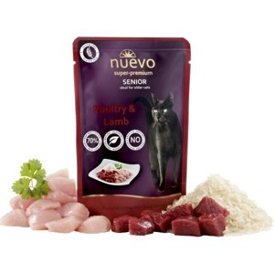 NUEVO cat kapsa  SENIOR CHICKEN/lamb - 85g