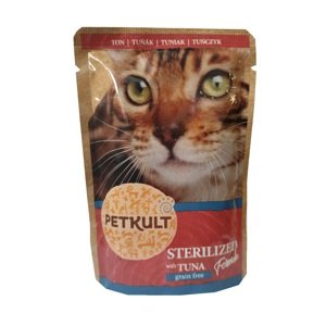 Petkult cat kapsa STERILISED tuňák - 4x100g