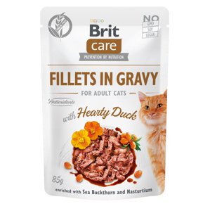 BRIT CARE cat kapsa ADULT  HEARTY  duck - 1x85g  / expirace 15.11.2024