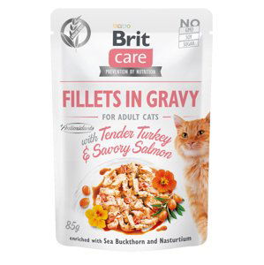 BRIT CARE cat kapsa  ADULT  TENDER turkey/salmon - 85g  / expirace 1.8.2024