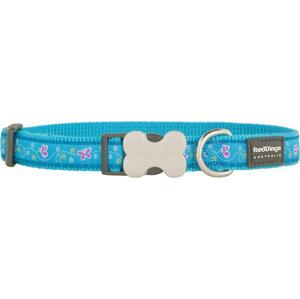 Obojek RD BUTTERFLY turquoise - 2,5/41-63cm