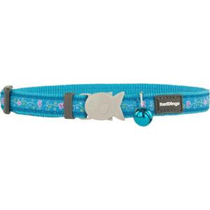 Obojek RD  cat BUTTERFLY turquoise - 1,2/20-32cm