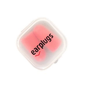 Earplugs pěnové špunty do uší v plastové krabičce - 1 pár