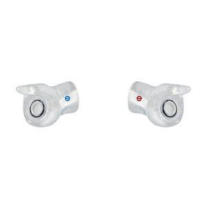egger ePRO-ER špunty do uší na míru 1 pár Barva tlumících filtrů: Modrá (levé ucho) / Červená (pravé ucho), Úchyt: s úchytem, Utlumení (SNR): 9 dB