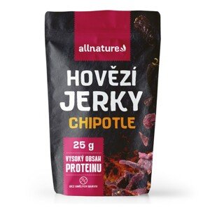 Allnature BEEF Chipotle jerky - sušené hovězí maso s chipotle omáčkou Hmotnost: 25g