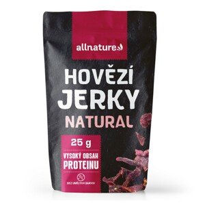 Allnature BEEF Natural jerky - sušené hovězí maso 25g