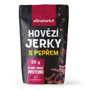 Allnature BEEF pepper jerky - sušené hovězí maso s pepřem 25g