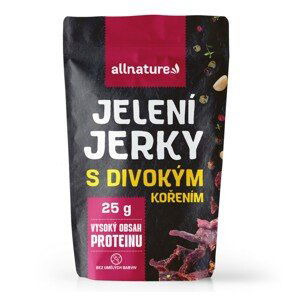 Allnature Jelení jerky s divokým kořením 25g - datum spotřeby 12/2022