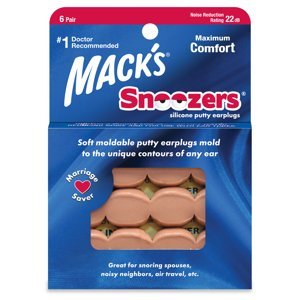 Mack's Snoozers špunty do uší proti chrápání Množství v balení: 6 párů