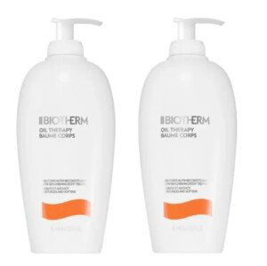 Biotherm Vyživující tělové mléko pro suchou pleť Duo Oil Therapy Baume Corps (Nutri-Replenishing Body Treatment) 2 x 400 ml