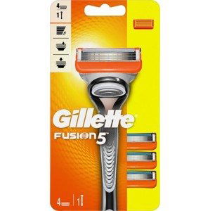 Gillette Holicí strojek Gillette Fusion Manual + 4 hlavice