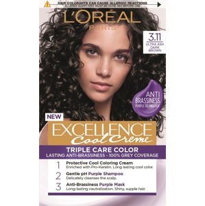 L´Oréal Paris Permanentní barva na vlasy Excellence Cool Creme 6.11 Ultra popelavá tmavá blond