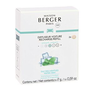 Maison Berger Paris Náhradní náplň do difuzéru do auta Mátová voda Water Mint (Car Diffuser Recharge/Refill) 2 ks