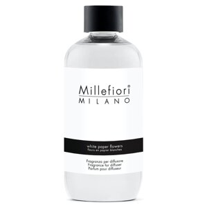 Millefiori Milano Náhradní náplň do aroma difuzéru Natural Květiny z bílého papíru 250 ml