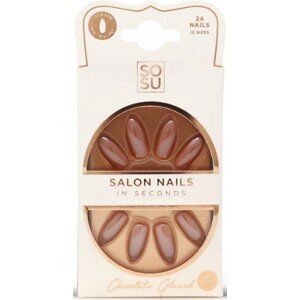 SOSU Cosmetics Umělé nehty Chocolate (Salon Nails) 24 ks