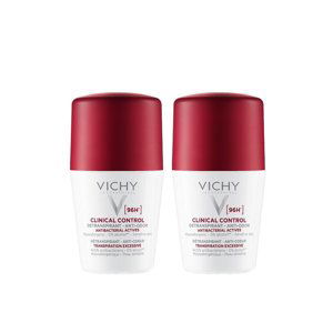 Vichy Sada kuličkových detranspirantů proti zápachu Clinical Control 96h (Detranspirant) 2 x 50 ml