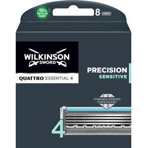 Wilkinson Sword Náhradní hlavice Quattro Essential Precision Sensitive 8 ks