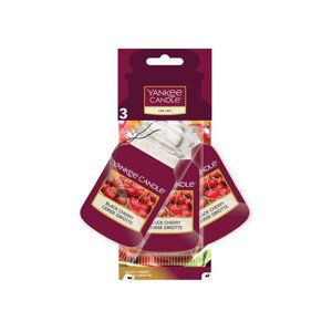 Yankee Candle Papírová visačka do auta Black Cherry 3 ks